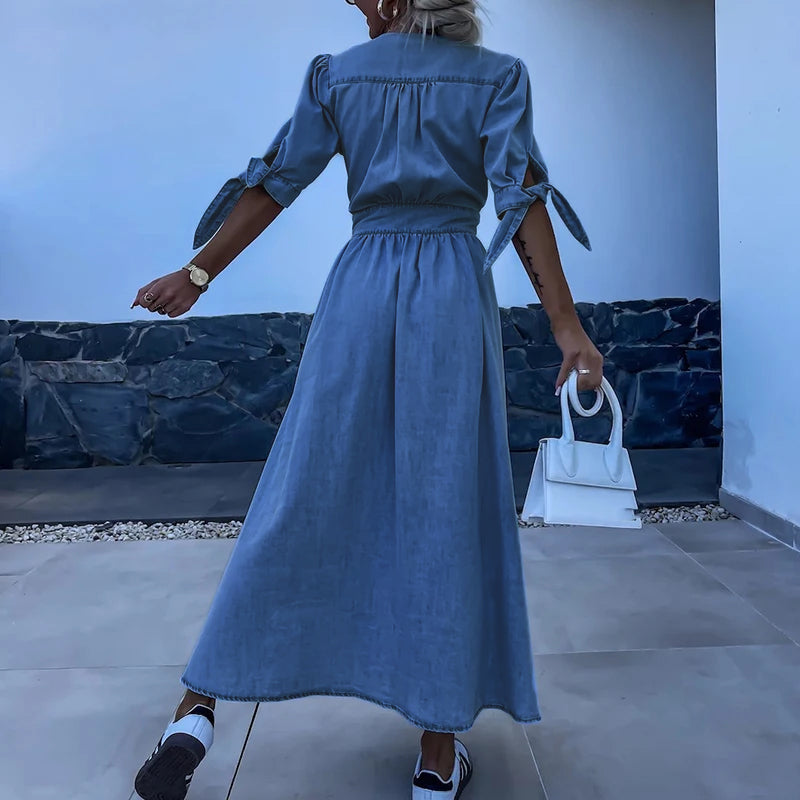 Milly - Maxikleid aus Denim