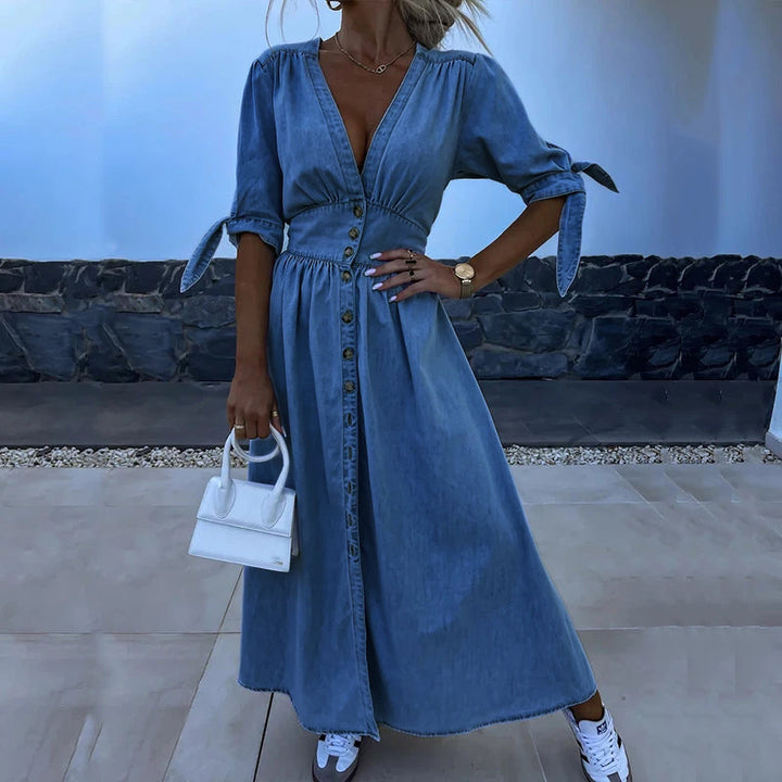 Milly - Maxikleid aus Denim